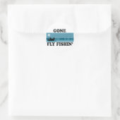 Sticker Rond Mouche allée Fishin (Sac)
