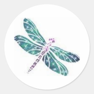 Sticker Rond Mouche de dragon