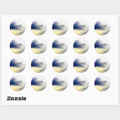 Sticker Rond Mouette (Feuille)