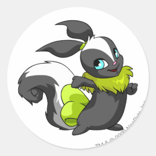 Sticker Rond Mouffette d'Usul