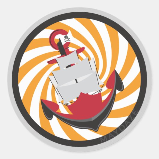 Sticker Rond mouillage de maydaze (Devant)