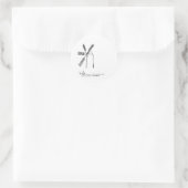 Sticker Rond moulin sur arrière - plan blanc (Sac)