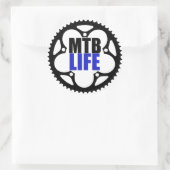 Sticker Rond Mountain Bike Life (Sac)
