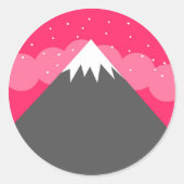 Sticker Rond Mountain Horizon (Devant)