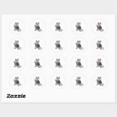 Sticker Rond Mouse as Groom with Suit (Feuille)