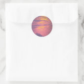 Sticker Rond Mousse Sur L'Eau Brute Et Vide (Sac)