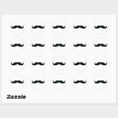 Sticker rond - Moustache (Feuille)