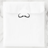 Sticker Rond Moustache (Sac)