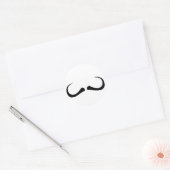 Sticker Rond Moustache (Enveloppe)