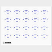 Sticker Rond Moustache : 25 Cents (Feuille)