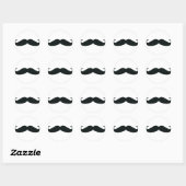 Sticker Rond Moustache Stache (Feuille)