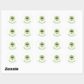 Sticker Rond Moustachio (Feuille)