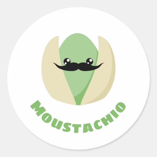Sticker Rond Moustachio (Devant)