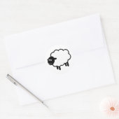 Sticker Rond Mouton (Enveloppe)