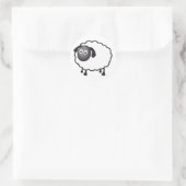 Sticker Rond Mouton blanc (Sac)