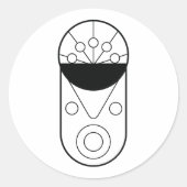 Sticker Rond Mouton Chinois (Devant)