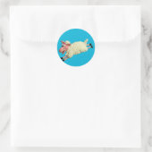 Sticker Rond Mouton sot (Sac)