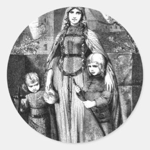 Sticker Rond Moyen Age