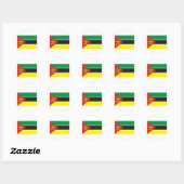 Sticker Rond Mozambique (Feuille)