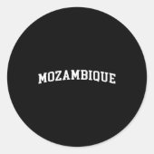 Sticker Rond Mozambique  (Devant)