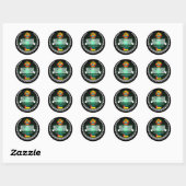 Sticker Rond Mozambique (Feuille)