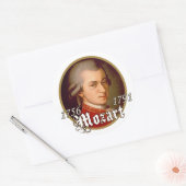Sticker Rond Mozart (Enveloppe)