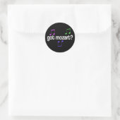 Sticker Rond Mozart s'amuse (Sac)