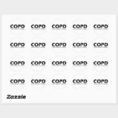 Sticker Rond MPOC - Trouble chronique du Carlin obsessionnel (Feuille)