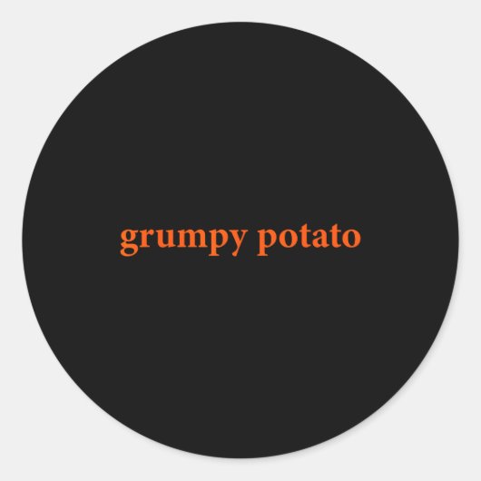 Sticker Rond Mpy Tato Funny Thanksgiving Matching Couples Humor (Devant)