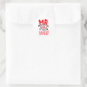 Sticker Rond Mr Steal Your Heart Valentines Day Matching Coupl  (Sac)
