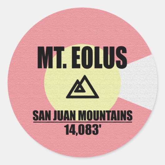 Sticker Rond Mt. Eolus (Devant)