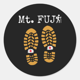 Sticker Rond Mt Fuji, Fujisan, 富士山 Randonnéeescalade Souvenir