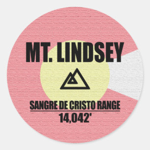 Sticker Rond Mt. Lindsey