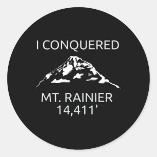 Sticker Rond Mt. Rainier Mont Rainier Randonnée Gravie Souvenir