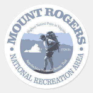 Sticker Rond Mt Rogers NRA
