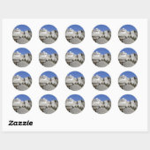 Sticker Rond Mt Rushmore (Feuille)