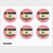Sticker Rond Mt. Sherman (Feuille)