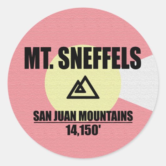 Sticker Rond Mt. Sneffels (Devant)
