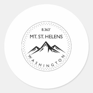 Sticker Rond Mt. St. Helens Washington Escalade de Montagne Ran