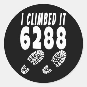 Sticker Rond Mt Washington Je l'ai gravi 6288 Mont Nh48 New Ham