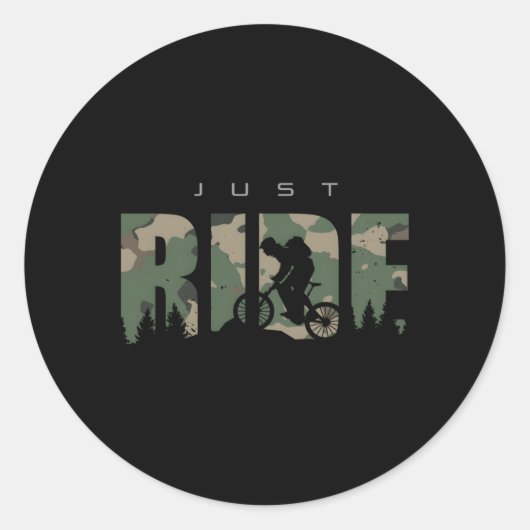 Sticker Rond Mtb Mountain Bike Mtb Mountain Bike (Devant)
