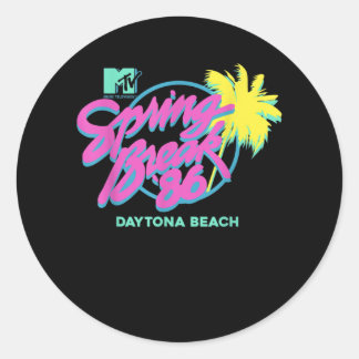 Sticker Rond MTV Spring Break Daytona Beach