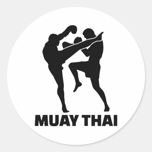 Sticker Rond Muay Thai (Devant)