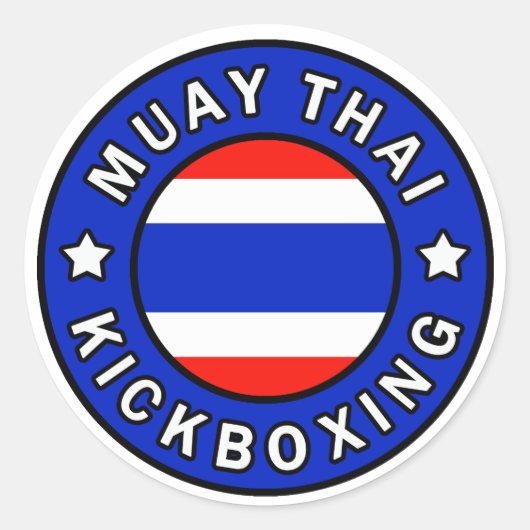 Sticker Rond Muay Thai (Devant)