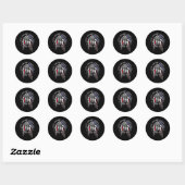 Sticker Rond Muay Thaï (Feuille)