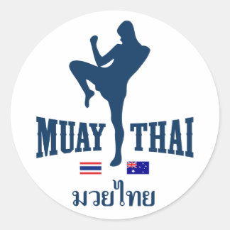 Sticker Rond Muay Thaïlande Australie