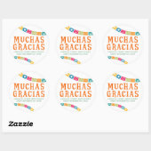 STICKER ROND MUCHAS GRACIAS - FAVORISATIONS DU MERCI (Feuille)
