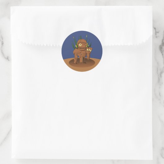 Sticker Rond Mud Zombie Yokai Dorotabo (Sac)