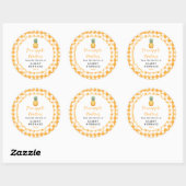 Sticker Rond Muffin à l'ananas fait maison (Feuille)