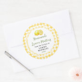 Sticker Rond Muffin au Citron Maison (Enveloppe)